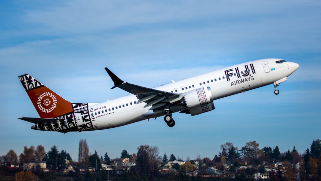A Fiji Airways Boeing 737 MAX 8. (Boeing)