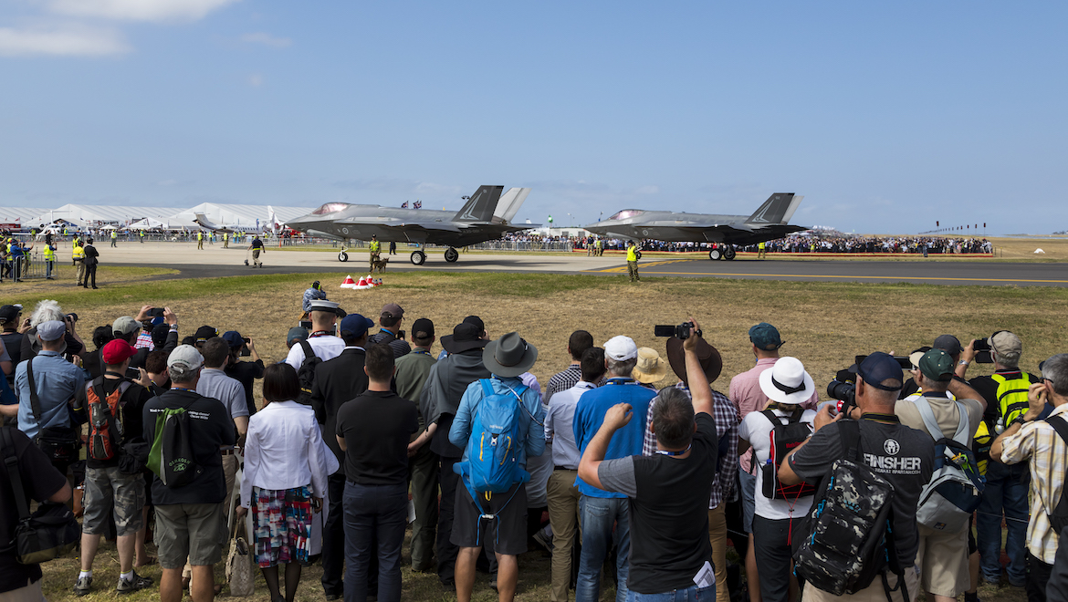The F-35s take centre stage at Avalon. (Seth Jaworski)