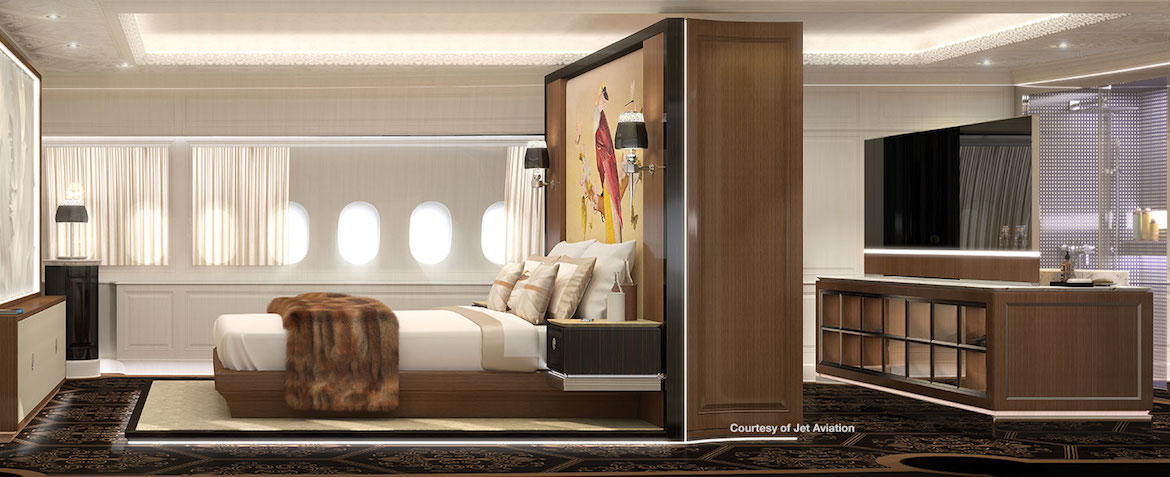 The bedroom concept for the BBJ 777-X. (Boeing/Jet Aviation)