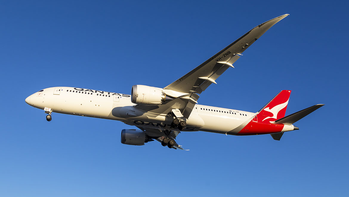 Qantas will fly the Boeing 787-9 to San Francisco from December 2019. (Seth Jaworski)