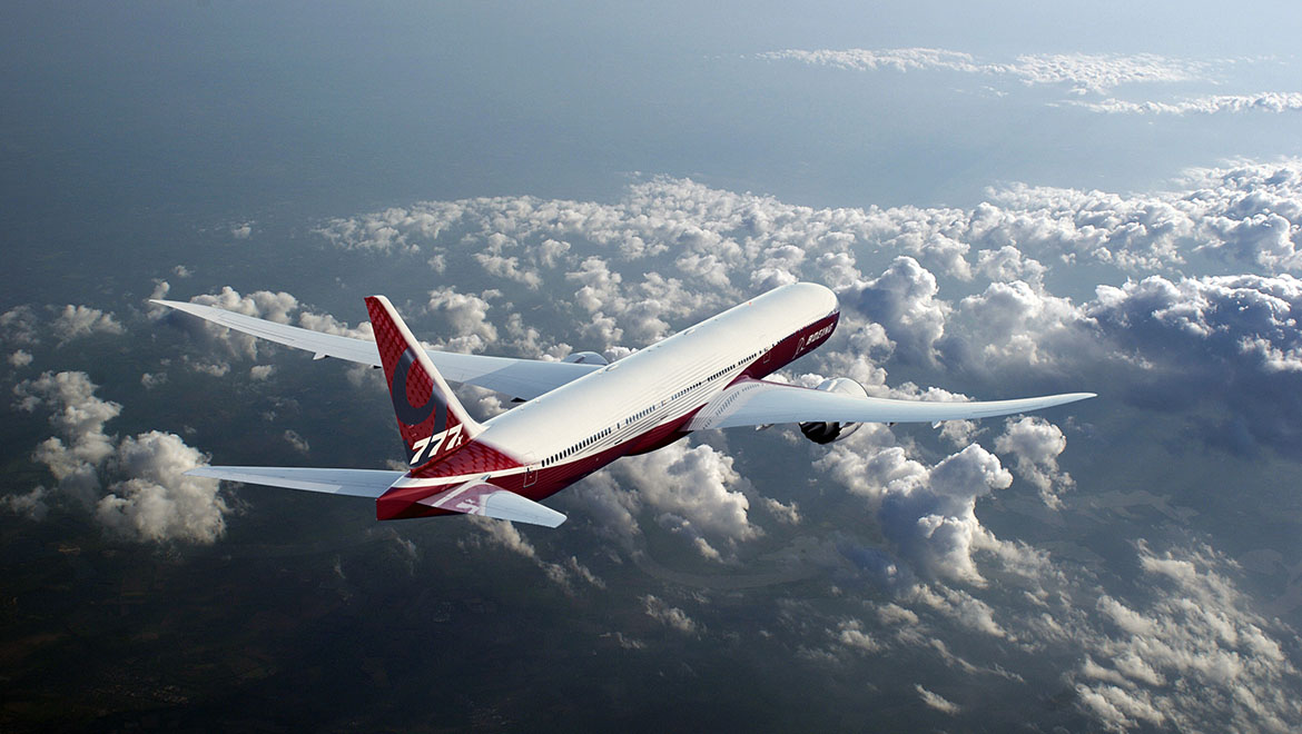 An artist's impression of the Boeing 777-X. (Boeing)