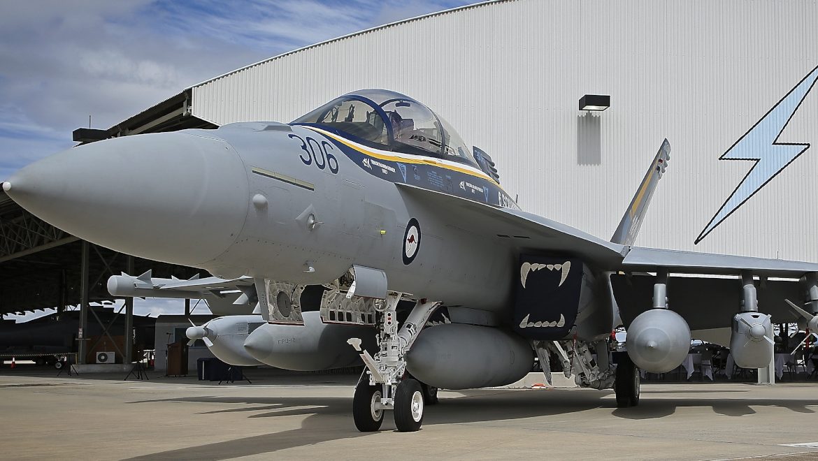 A file image of a Royal Australian Air Force (RAAF) No. 6 Squadron E/A-18G Growler. (Defence)