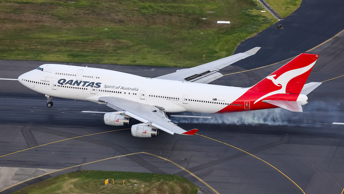 A 2016 file image of Qantas Boeing 747-400 VH-OJU. (Seth Jaworski)