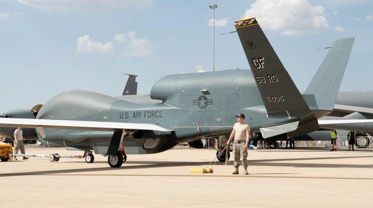 A file image of the Global Hawk at Avalon 2019. (Peter Chrismas)