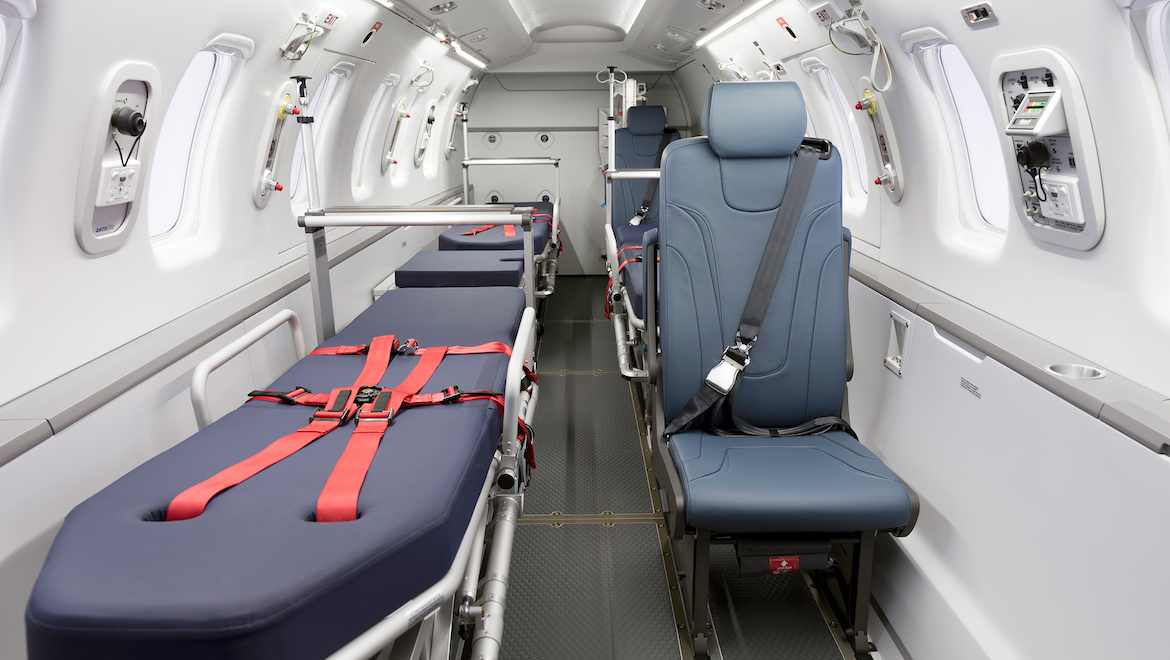 The PC-24 features a bespoke intensive care interior. (RFDS WA)
