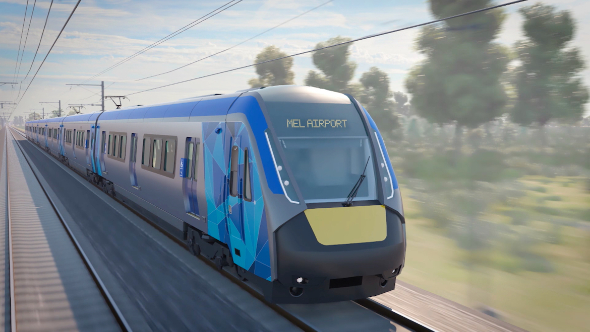 Melbourne Airport could be linked to the city by rail by 2031. (Victorian government)
