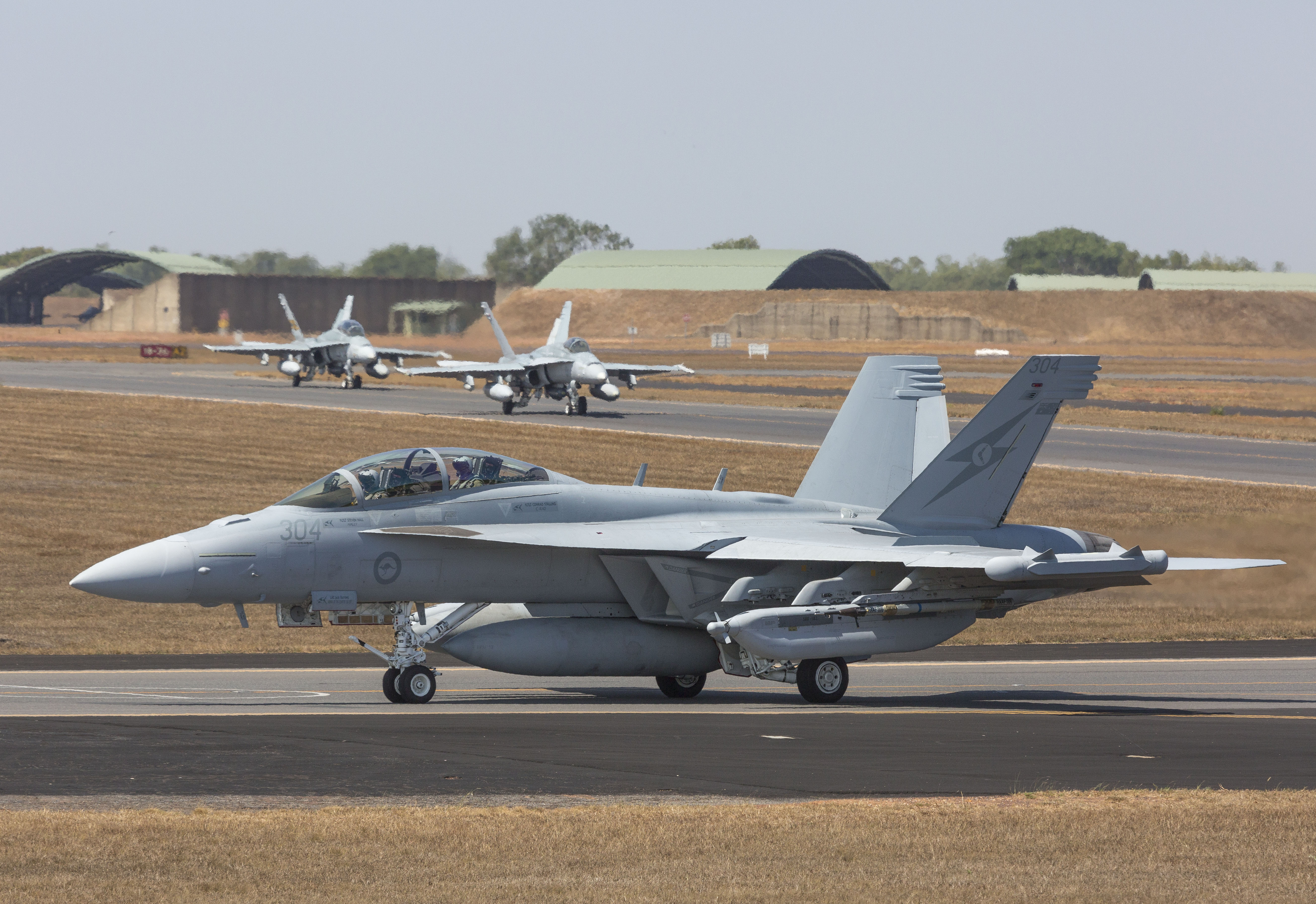 An EA-18G Growler from Royal Australian Air Force No. 6 Squadron at Exercise Pitch Black 2018. (Defence)