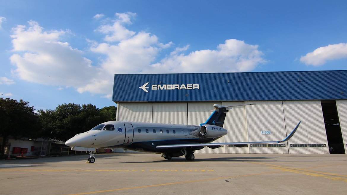 A file image of an Embraer Executive Jets Praetor 600. (Embraer/Twitter)