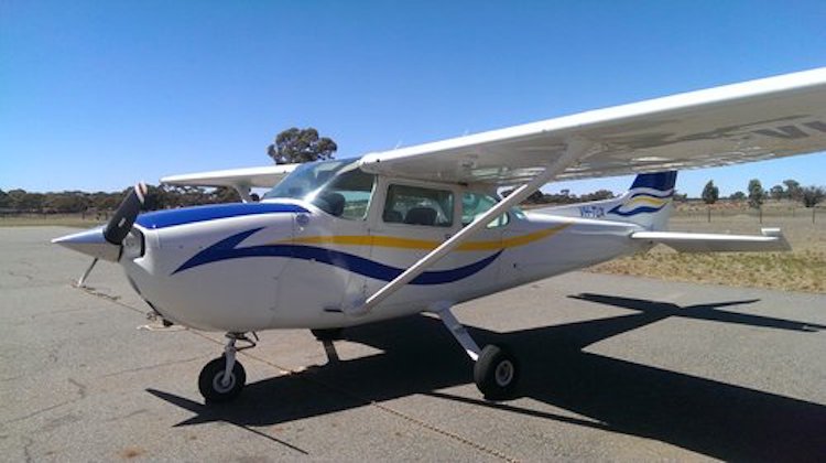 An image of Cessna 172M VH-TUX from the Goldfields Air Services website. (Goldfields Air Services)