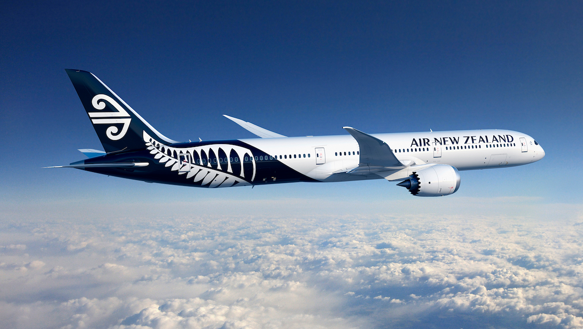 A supplied image of what a Boeing 787-10 would look like in Air New Zealand livery. (Air New Zealand)