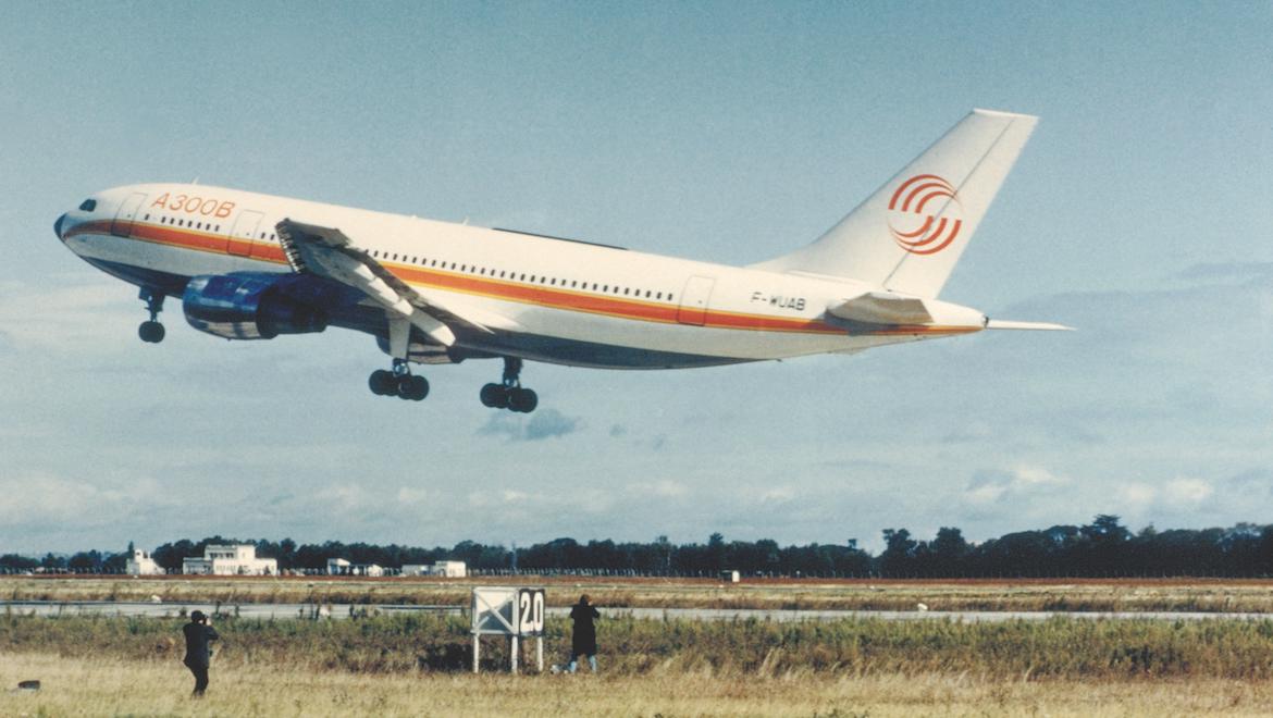 An image of the Airbus A300B from the Airbus archives. (Airbus)