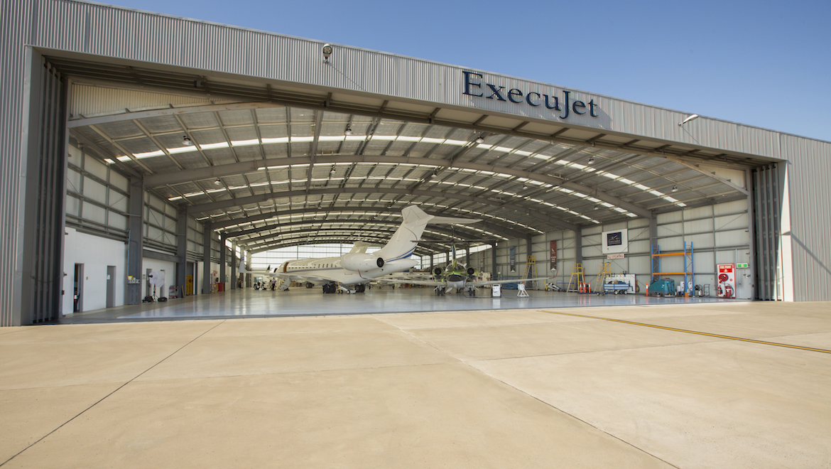 The ExecuJet hangar in Melbourne. (Execujet)