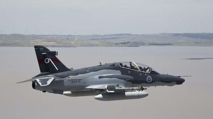 A file image of a RAAF A27 Hawk 127 operated by No 76 Squadron. (Defence)