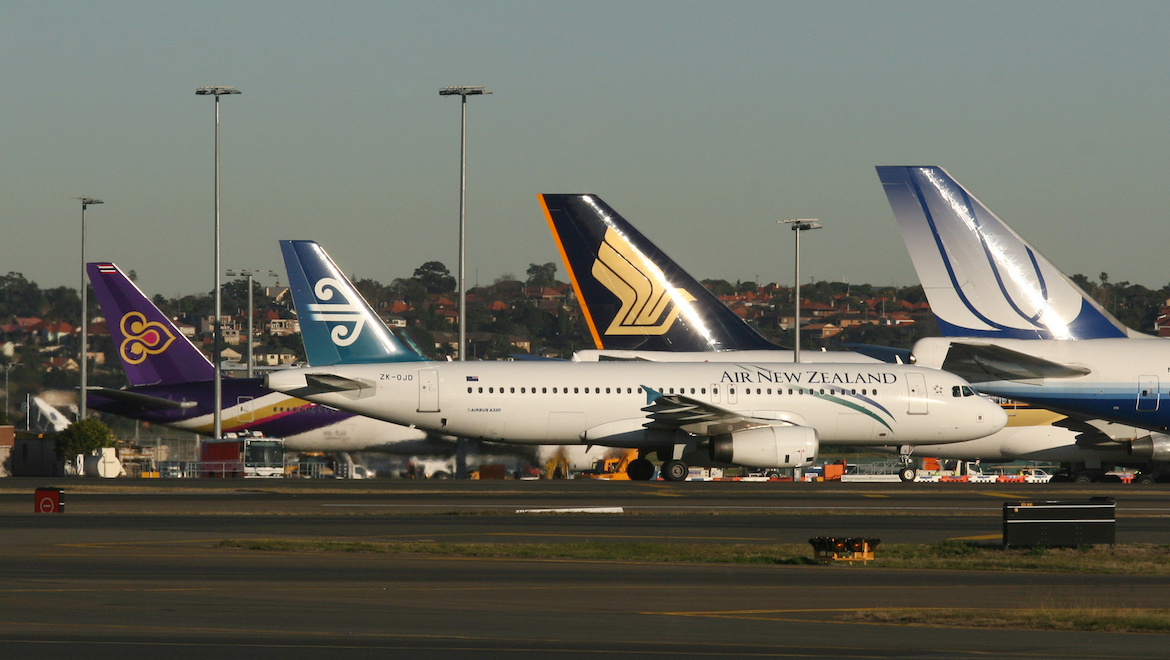 A file image of four Star Alliance members at Sydney Airport. (Andrew McLaughlin)