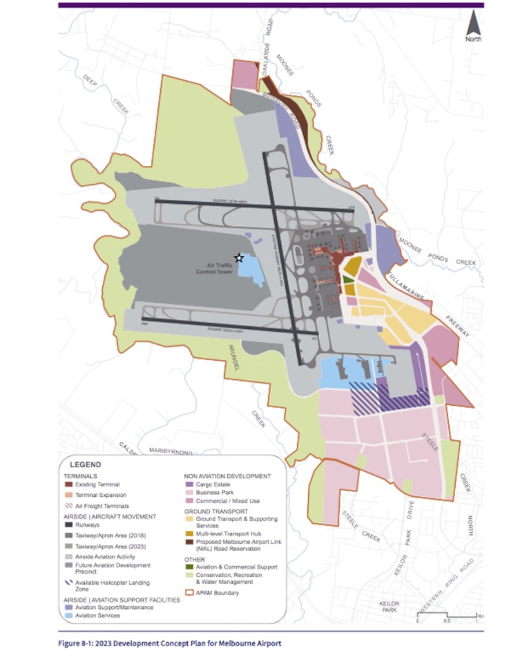 The third runway was to have been operational by 2023. (Melbourne Airport 2018 master plan)