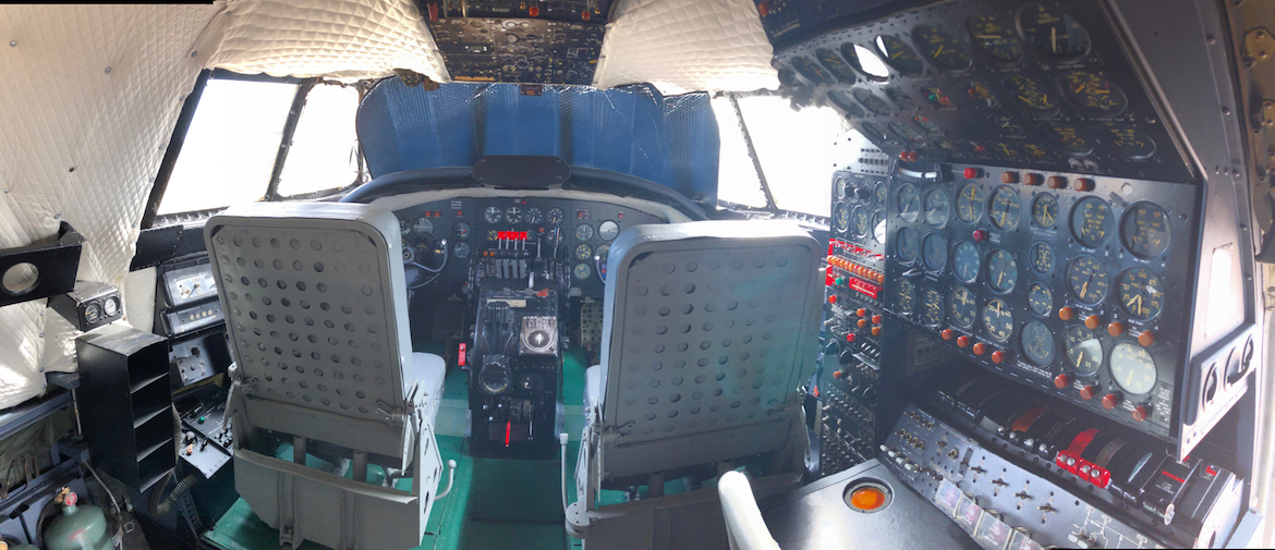 The flight deck of the Super Constellation following its restoration. (Qantas Founders Museum)