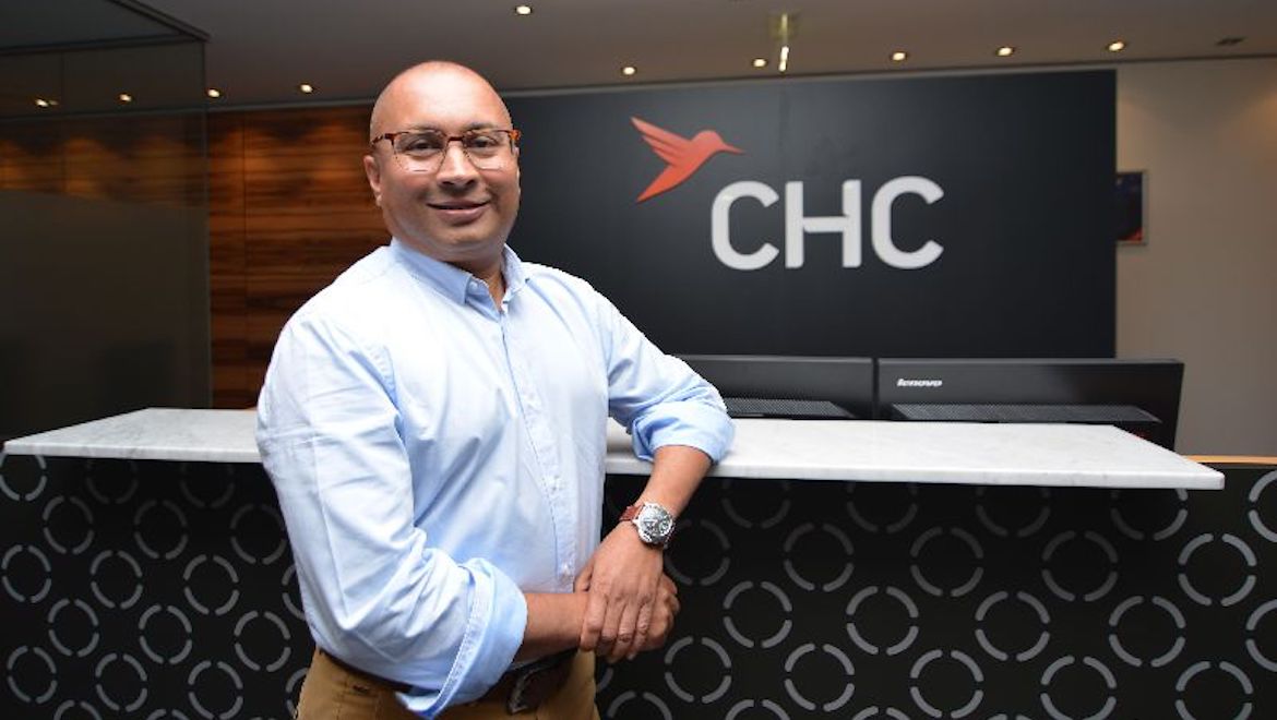 CHC’s Vincent D’Rozario oversees a regional operation 60 per cent offshore, 40 per cent on. (CHC)