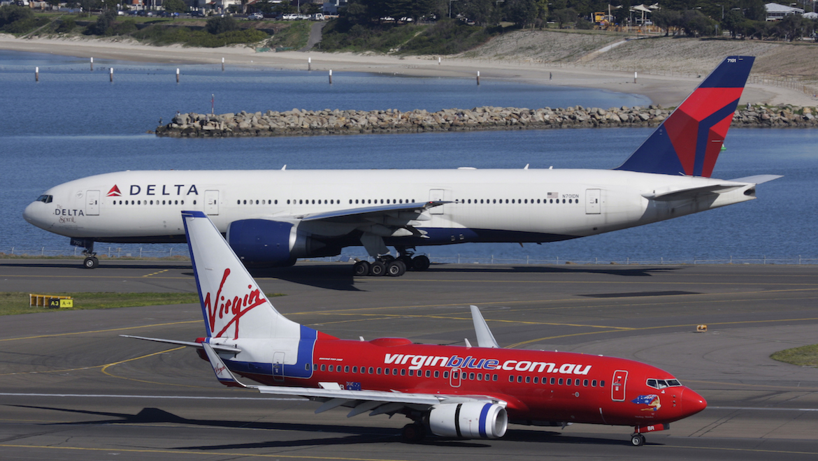 Partners – Virgin Blue and Delta Airlines planned to form an alliance. (Seth Jaworski)