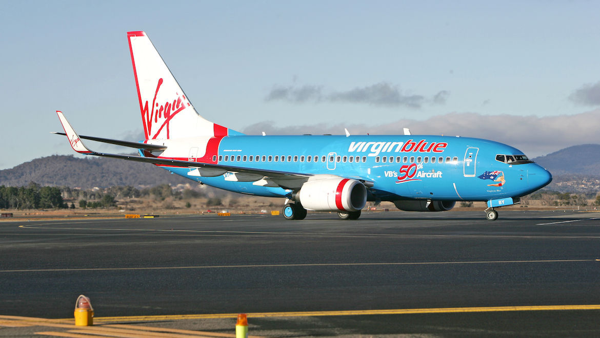 Boeing 737-700 VH-VBY was delivered in mid 2005 wearing a unique livery as the airline’s 50th aircraft. (Paul Sadler)