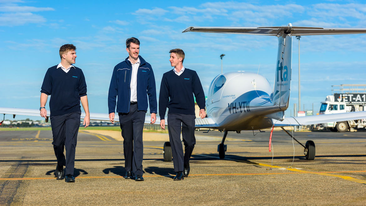 Cobham Aviation Services cadet pilots are trained by Flight Training Adelaide. (Cobham Aviation Services)