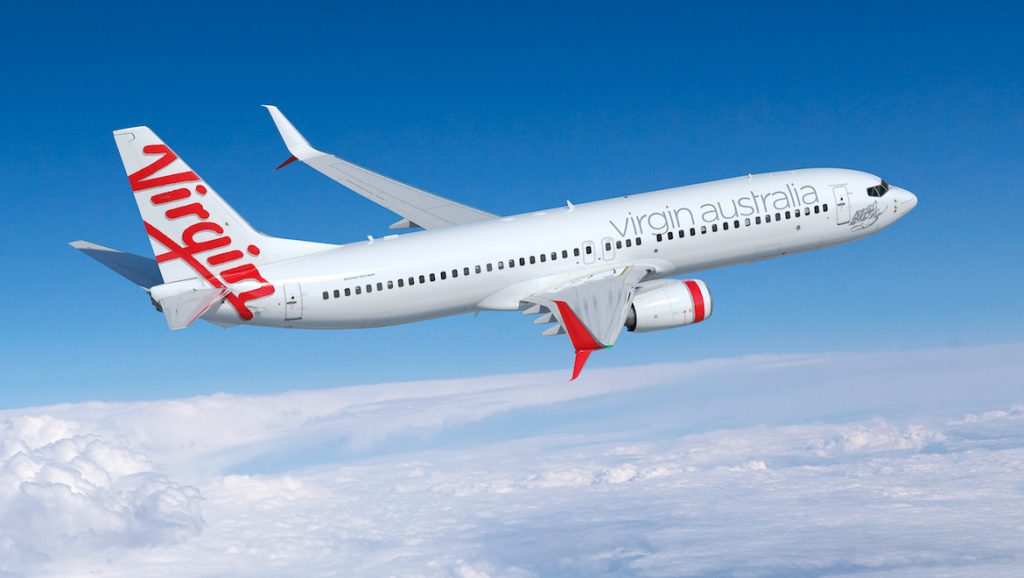 An artist's impression of a Virgin Australia Boeing 737-800 with the new split scimitar winglets. (Virgin Australia)