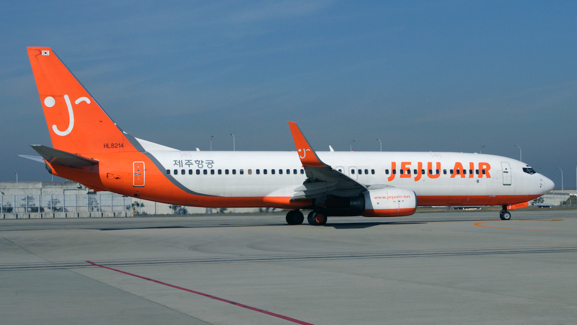 South Korean low-cost carrier Jeju Air operates Boeing 737s. (Rob Finlayson)