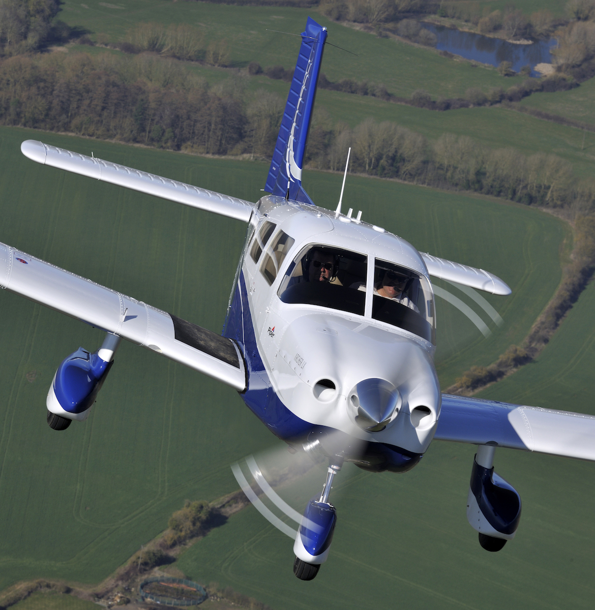 The Piper Archer LX PA-28 G-IBEA in flight. (Keith Wilson/SFB Photographic)