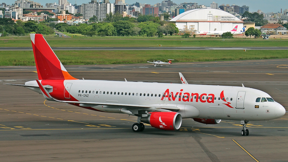 A file image of an Avianca Brasil Airbus A320. (Wikimedia Commons/Rafael Luiz Canossa)