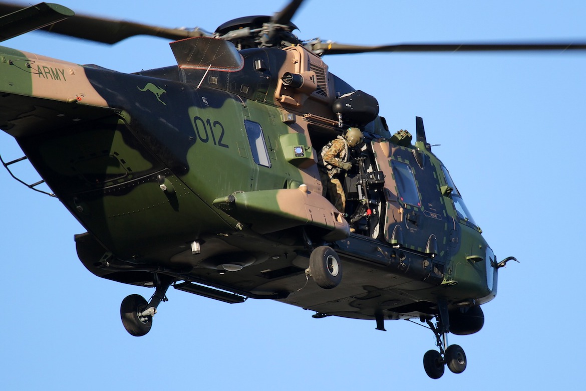 An Australian Army MRH90 Taipan helicopter. (Craig Murray)