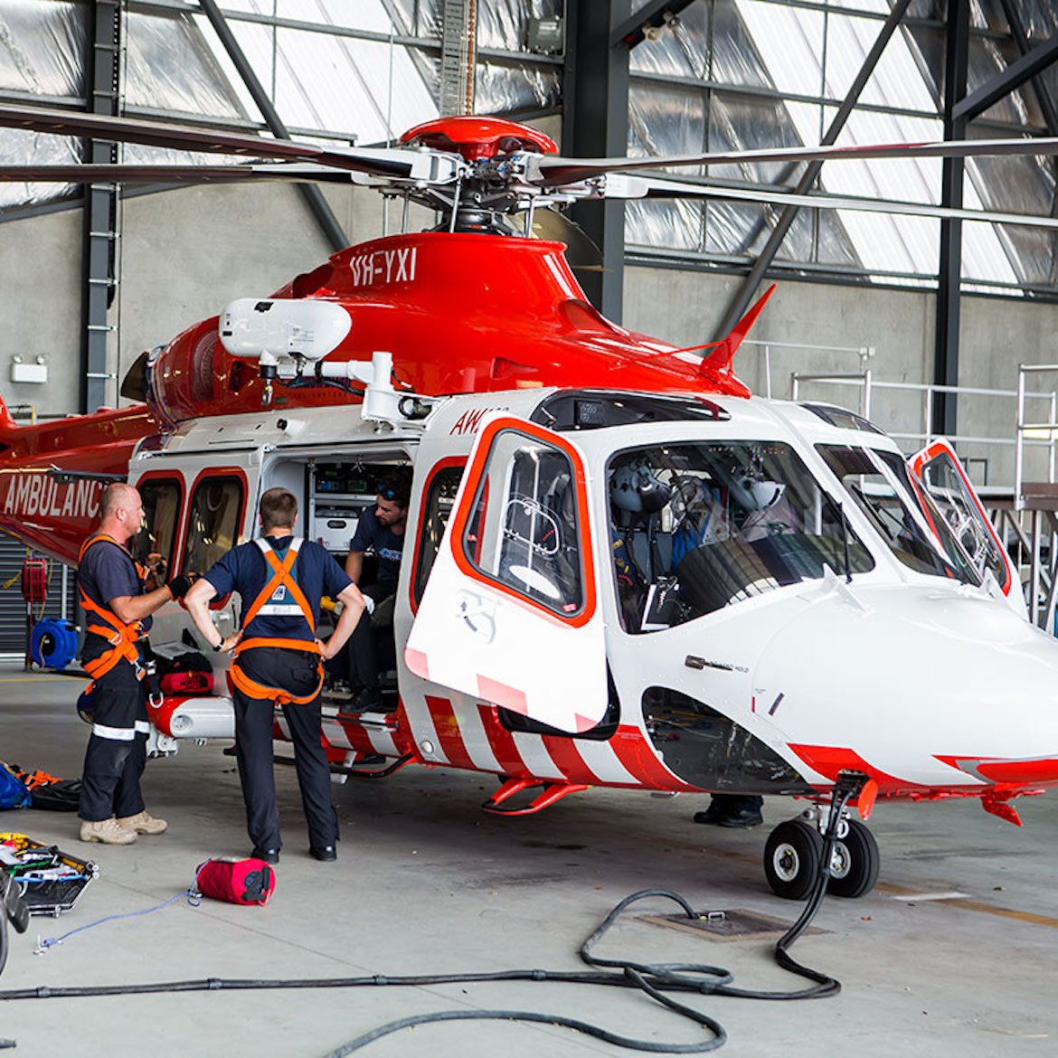 Victoria Air Ambulance AW139 helicopter.(Victorian government website)