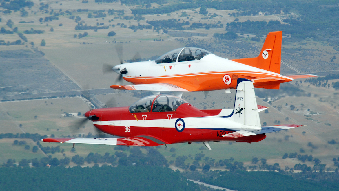 2FTS’s Singaporean neighbour’s Basic Wings Course and its newly delivered PC-21s provides one pointer to the possible future direction of RAAF pilot training. (FLTLT Ray Hurley /RAAF)