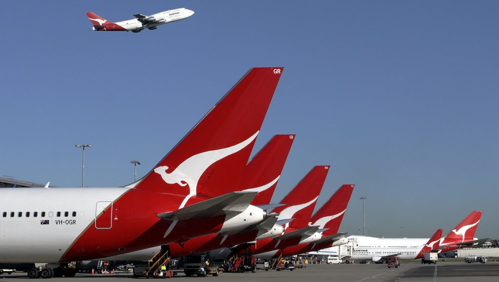 A file image of Qantas aircraft at Sydney Airport. (Rob Finlayson)