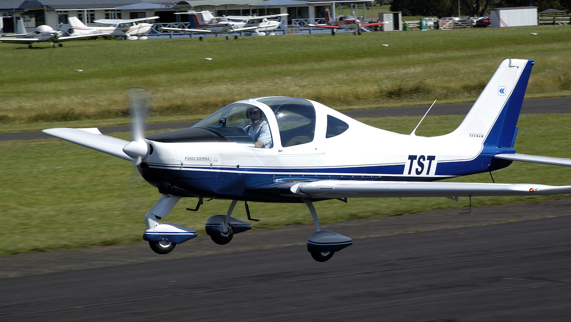 The Tecnam P2002 Sierra landing. (Rob Neil)