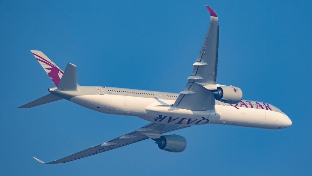 Qatar Airways Airbus A350-1000 A7-ANJ at Sydney Airport. (Seth Jaworski)