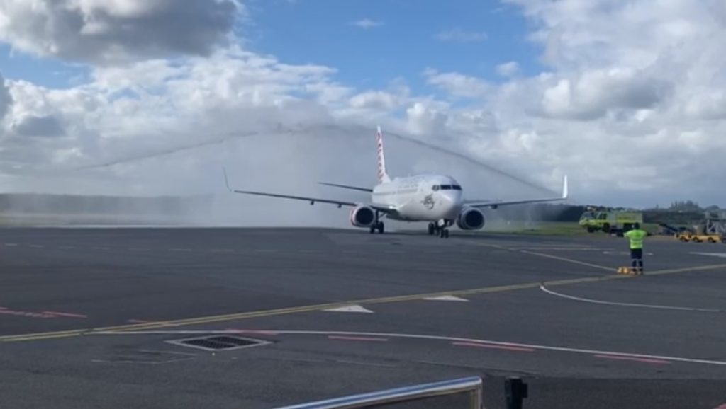 VA1141 left Sydney Airport at 1.15pm on Tuesday, arriving at Ballina Byron Airport at 2.21pm.