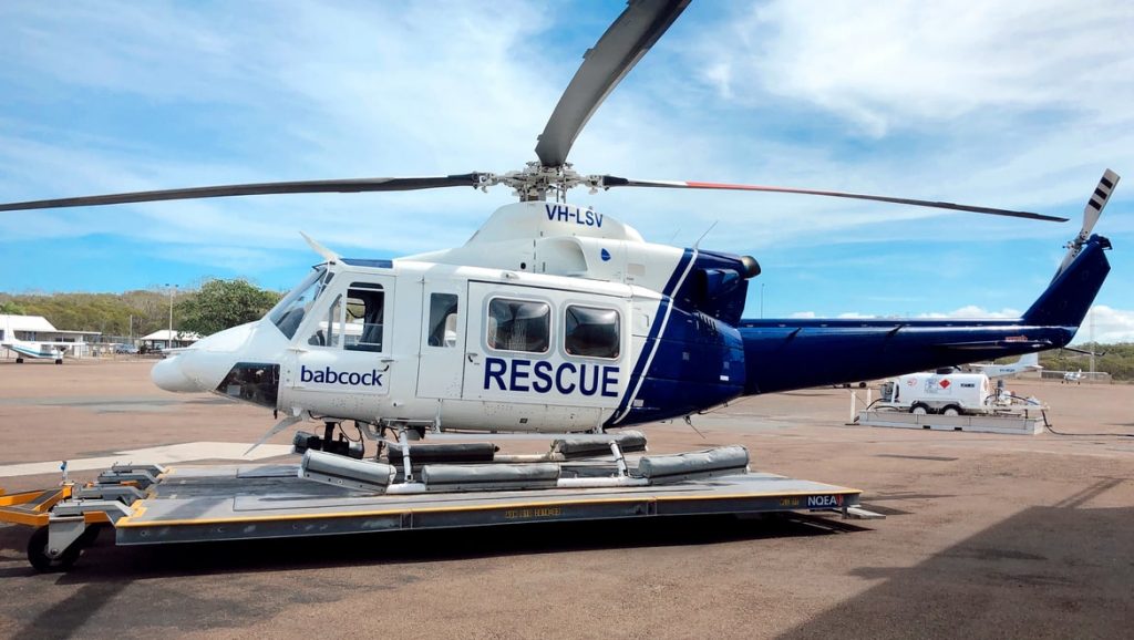 Babcock mission-modified Bell 412 helicopter 2