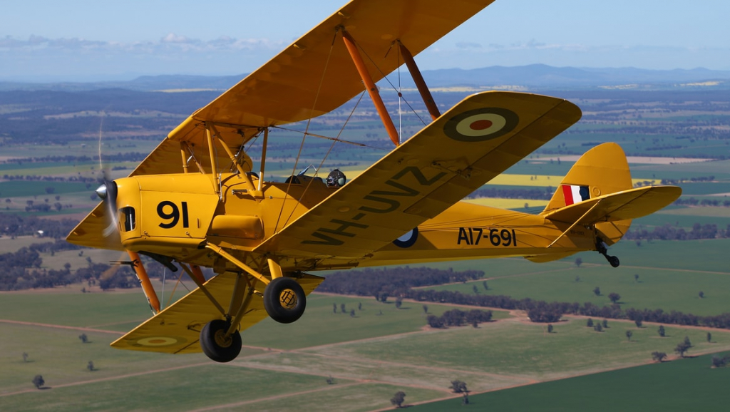 DH-82A Tiger Moth is a part of the Royal Australian Air Force’s Temora Historic Flight.