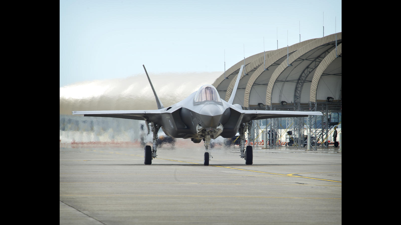 Lt. Col. Eric Smith flight in F-35 at Eglin Air Force Base