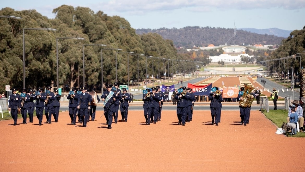 The 2021 Anzac Day National Service held at the Australian War Memorial in Canberra.