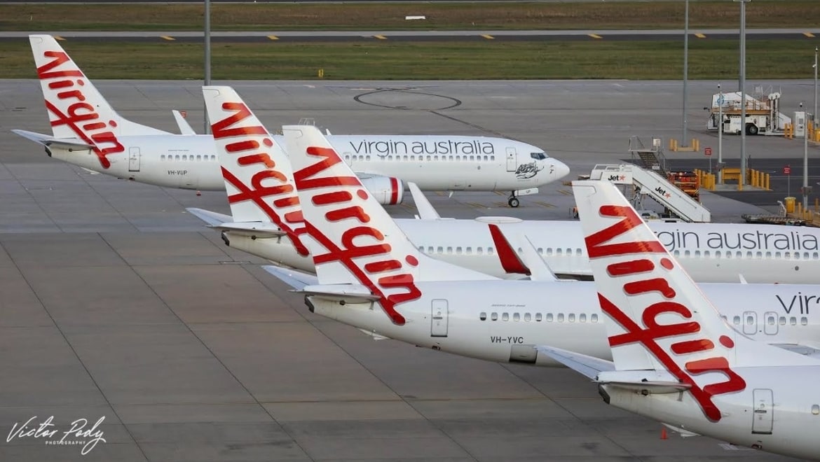 Virgin Boeing 737s in Melbourne YMML, as shot by Victor Pody